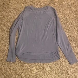 Athleta Women's Long Sleeve Top in Soft Gray